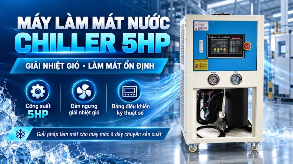 Chiller làm mát nước 5 HP