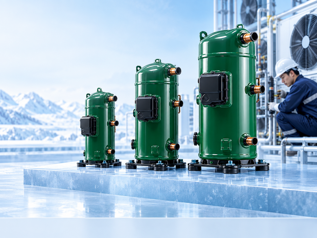 Máy nén khi dùng trong thiết bị lạnh công nghiệp, Model: ZR125KC-TFD-522